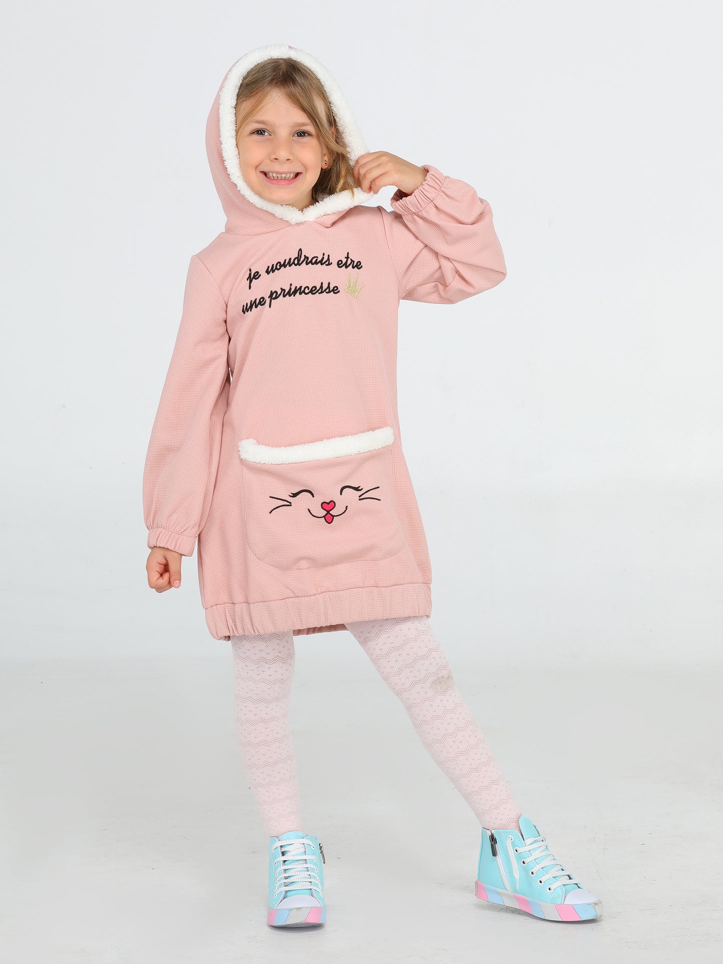 Soft Princess Somon Girl Dress