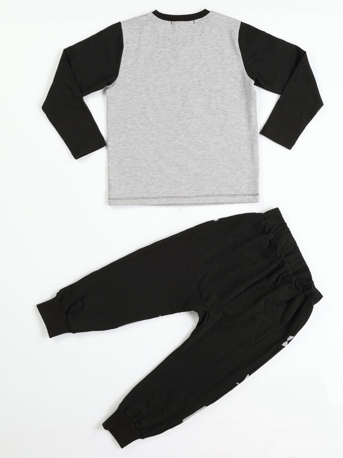 Casa Black Printed Baggy Pants + Long Sleeve T-shirt Set