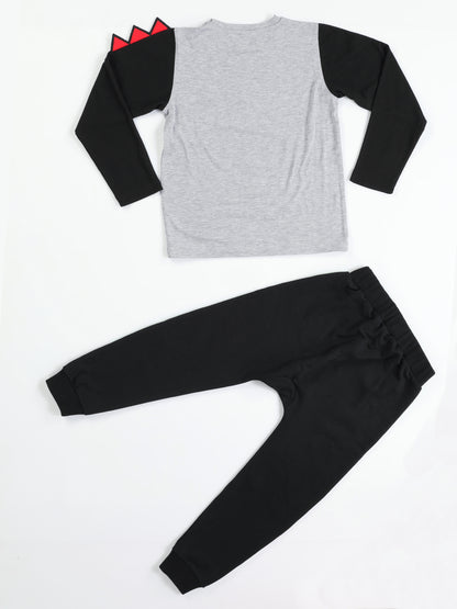 Crocos Printed Cotton Jogger + Long Sleeves T-shirt Set