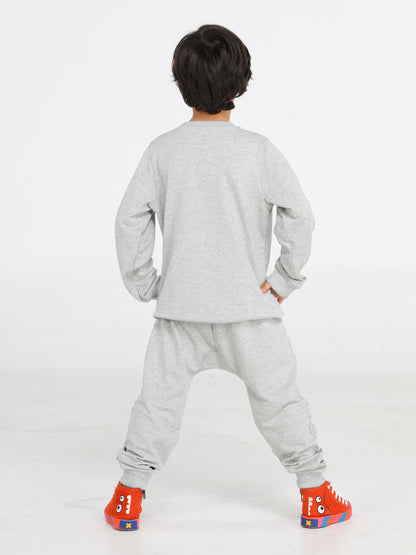 Tiger Grey Baggy Fit Boys TrackSuit