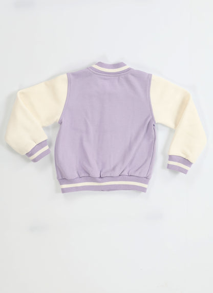 Lilac Girl Thick Cotton College Jacket