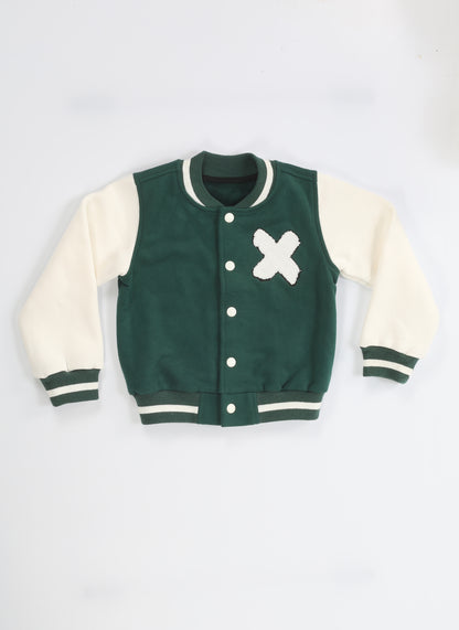 Casa Green Bomber College Jacket