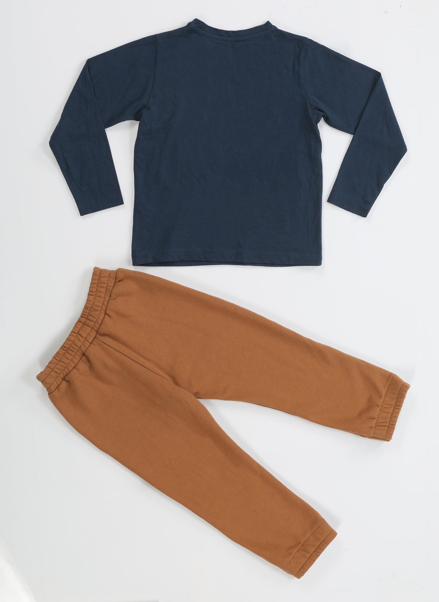 Ensemble Garçon – T-shirt Imprimé et Pantalon Jogger 100% Coton