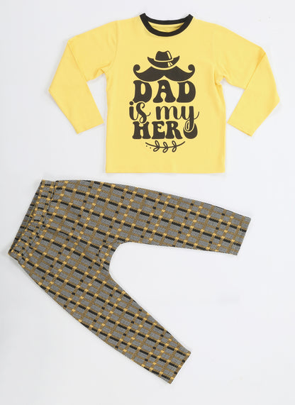 Dad Hero Boys' Pants + Long Sleeve T-shirt Set