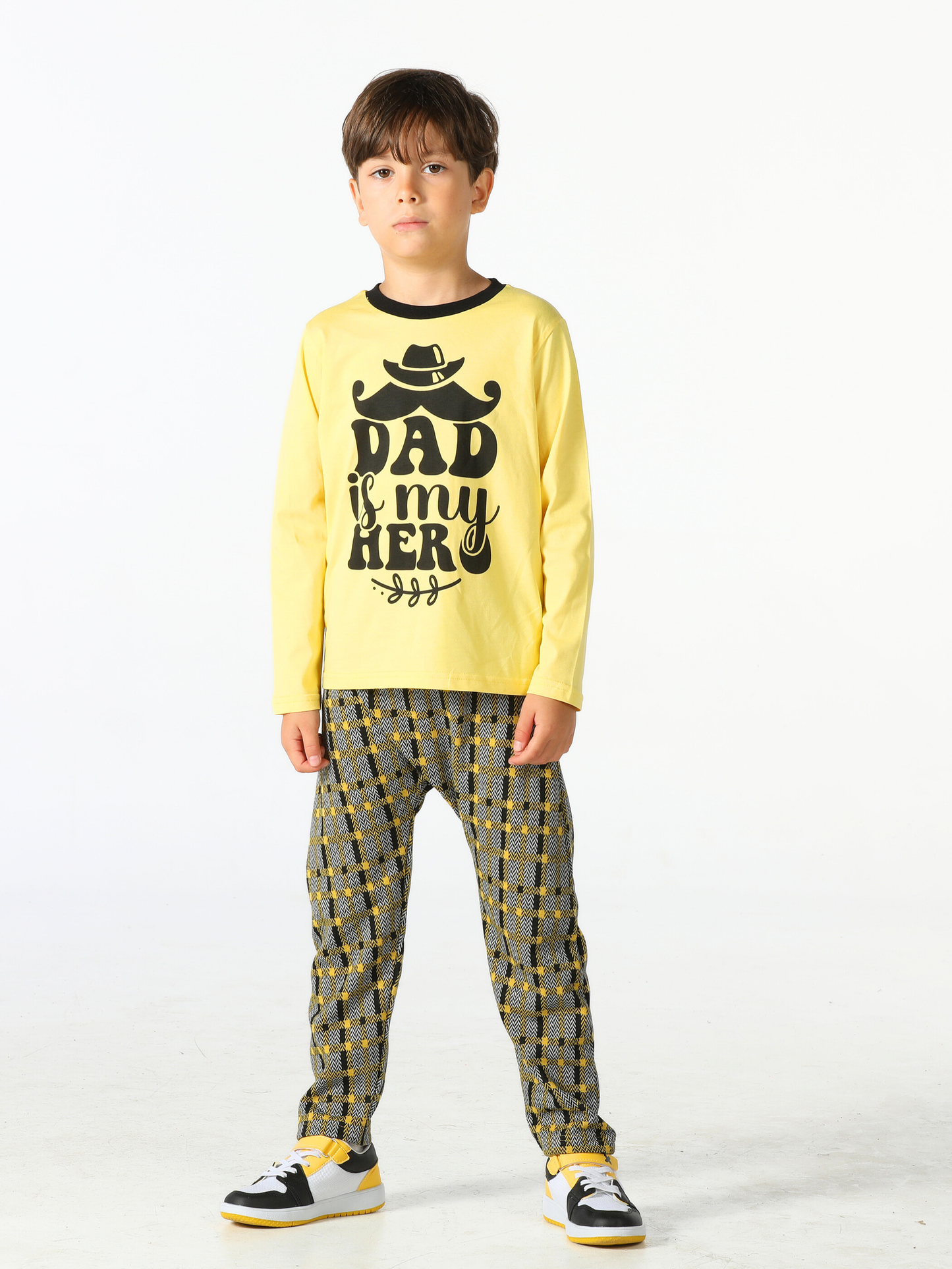 Dad Hero Boys' Pants + Long Sleeve T-shirt Set