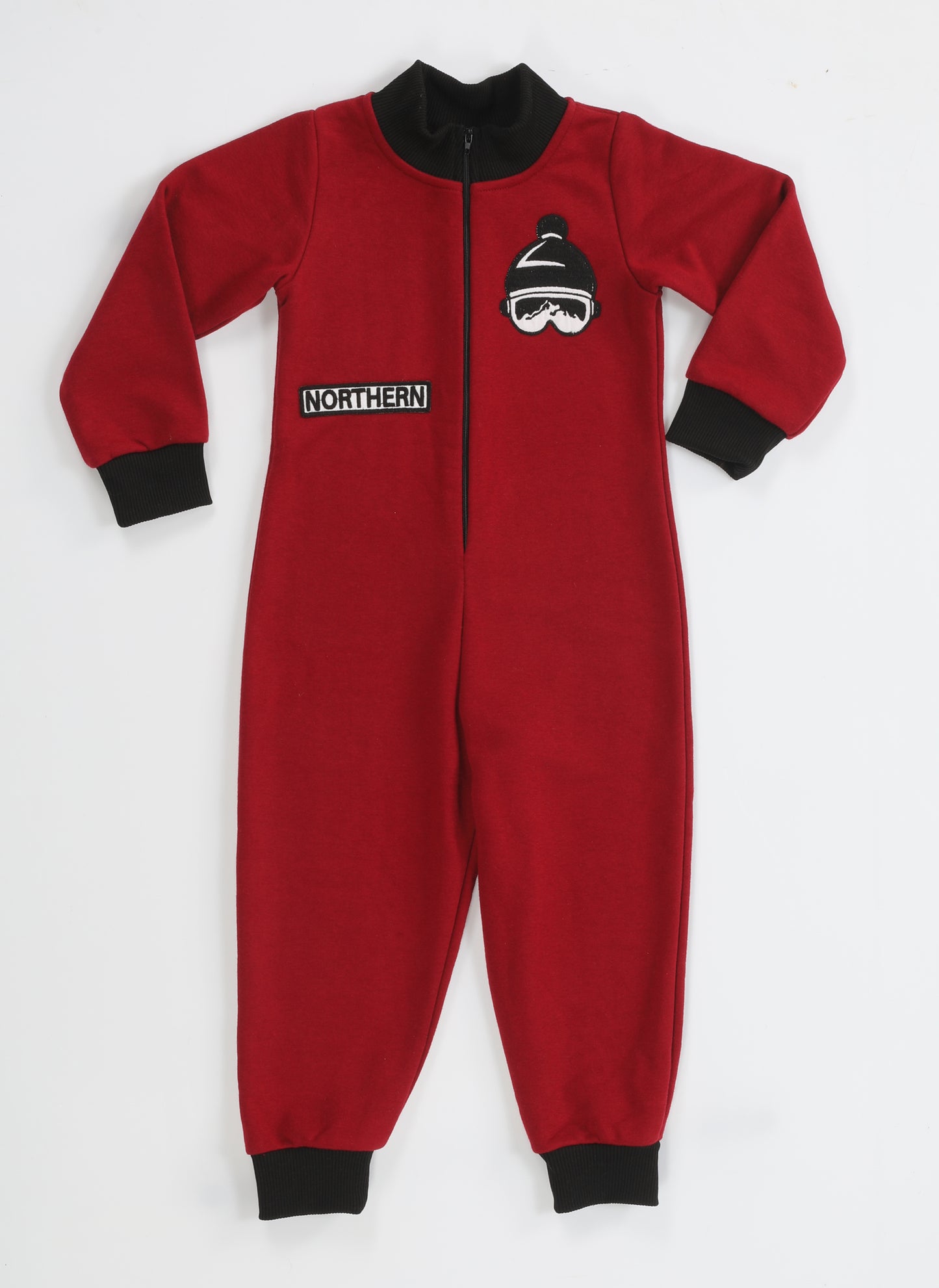 Boys' Burgundy Astronaut Jumpsuit