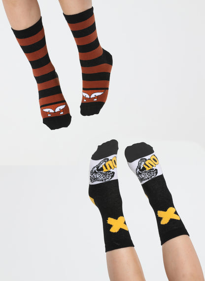 Fox&Dino 2 in 1 Package Boys' Socks Set