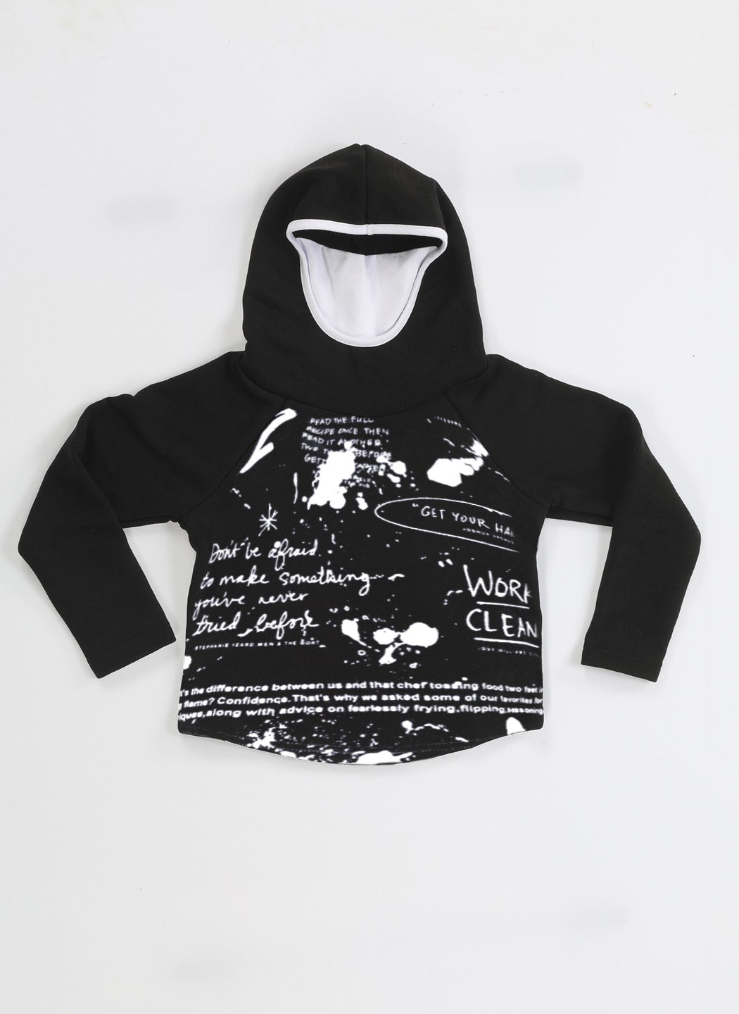 Ninja Kids' Black Unisex Sweatshirt Hoodie