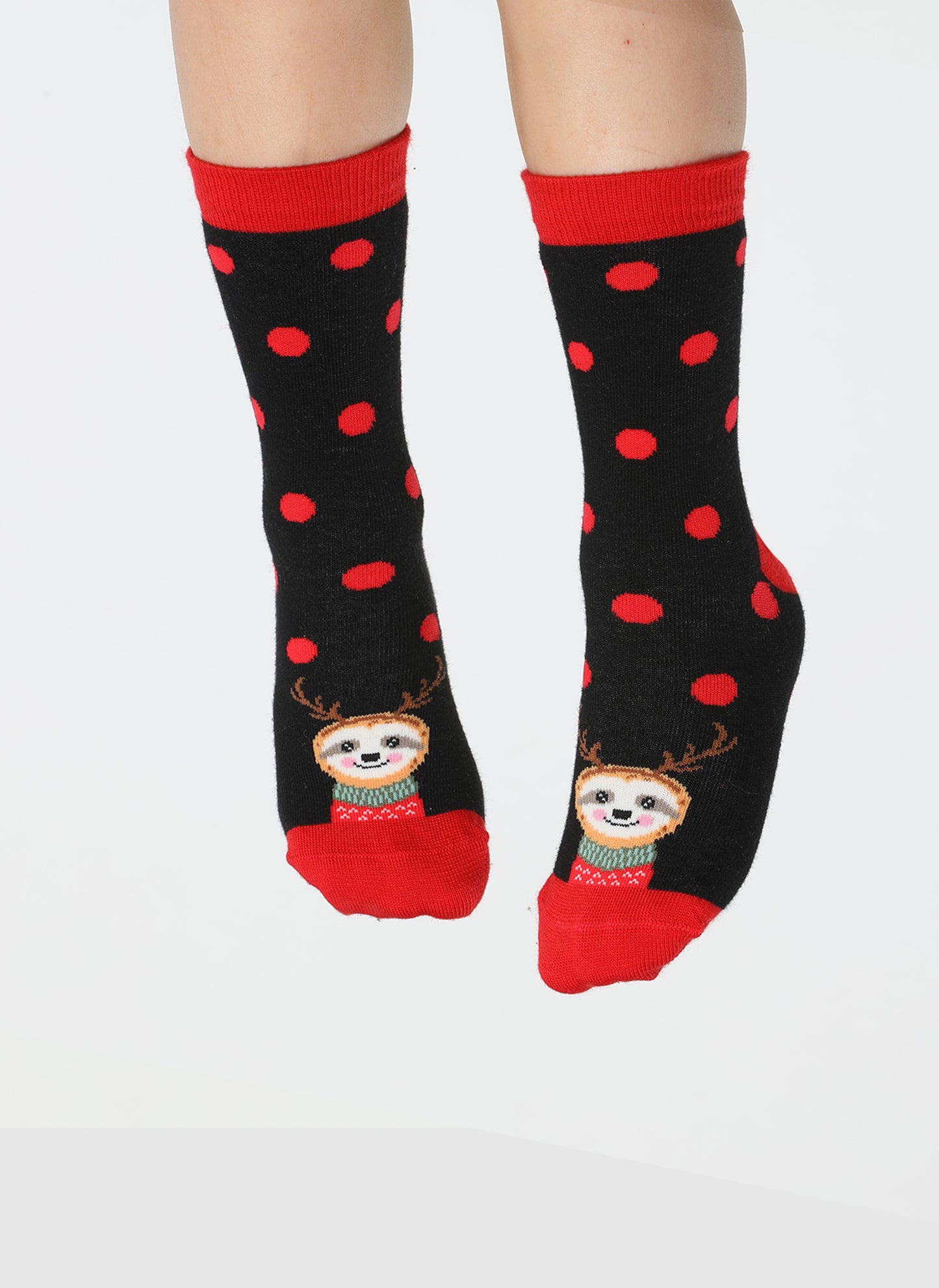 Deer Year Cotton Girls' Socks