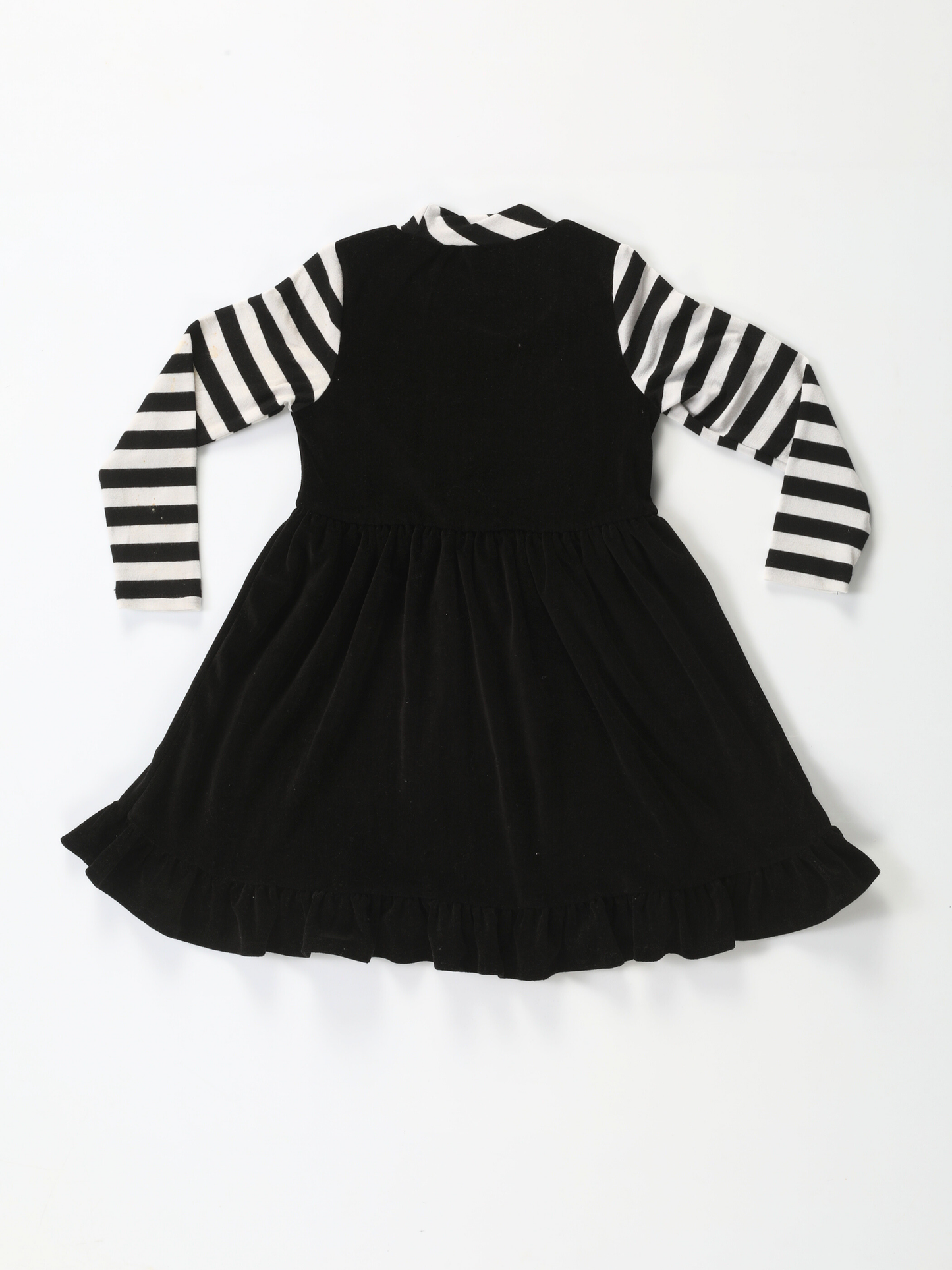 Cute Cat Black Girls' Dress