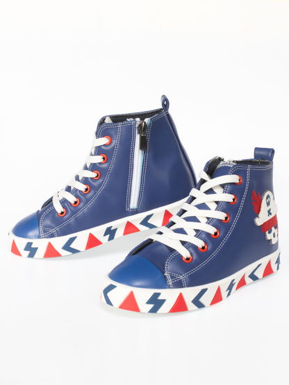 Pirate Designer Orthopedic Zipper Sneakers