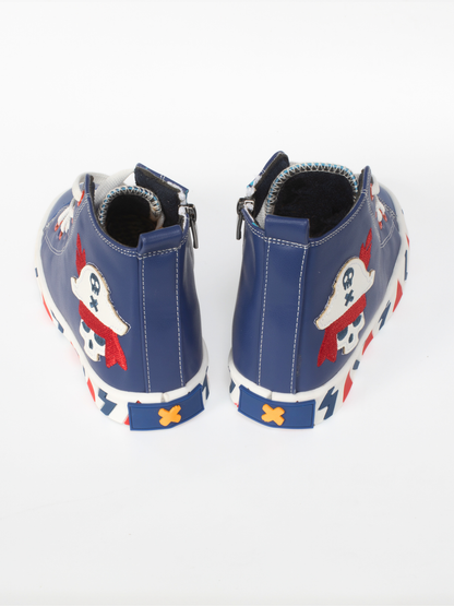 Pirate Designer Orthopedic Zipper Sneakers