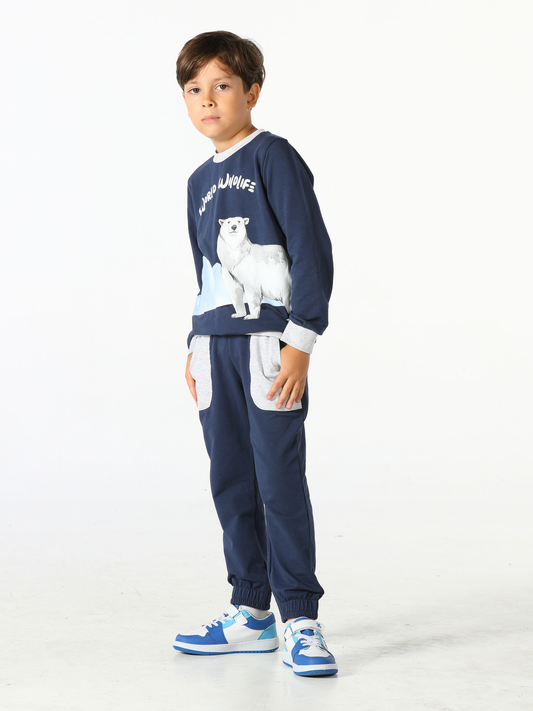 Polar Bear Navy Boys' Tracksuit