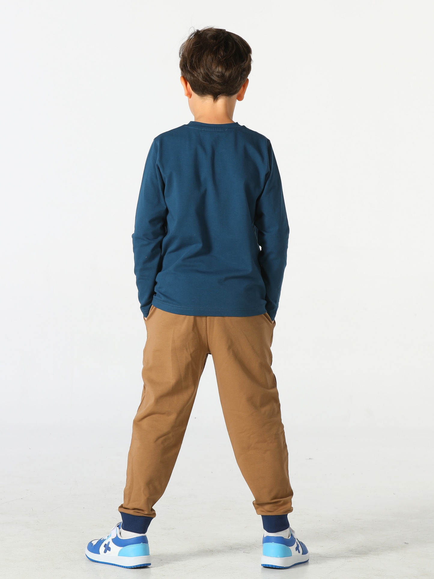 Space Boys' 2 Pockets Pants + Long Sleeve T-shirt Set