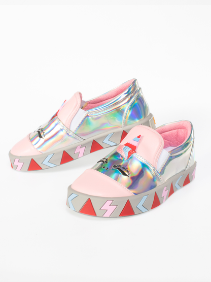 Unicorn Girls' Holographic 3D Sneakers with Winter Lining