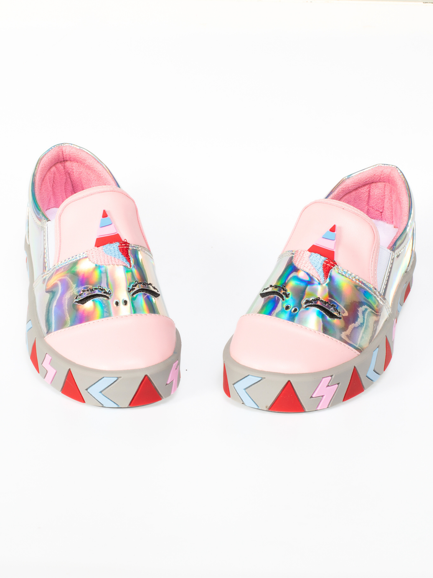 Unicorn Girls' Holographic 3D Sneakers with Winter Lining