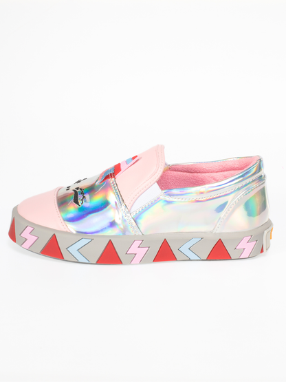 Unicorn Girls' Holographic 3D Sneakers with Winter Lining