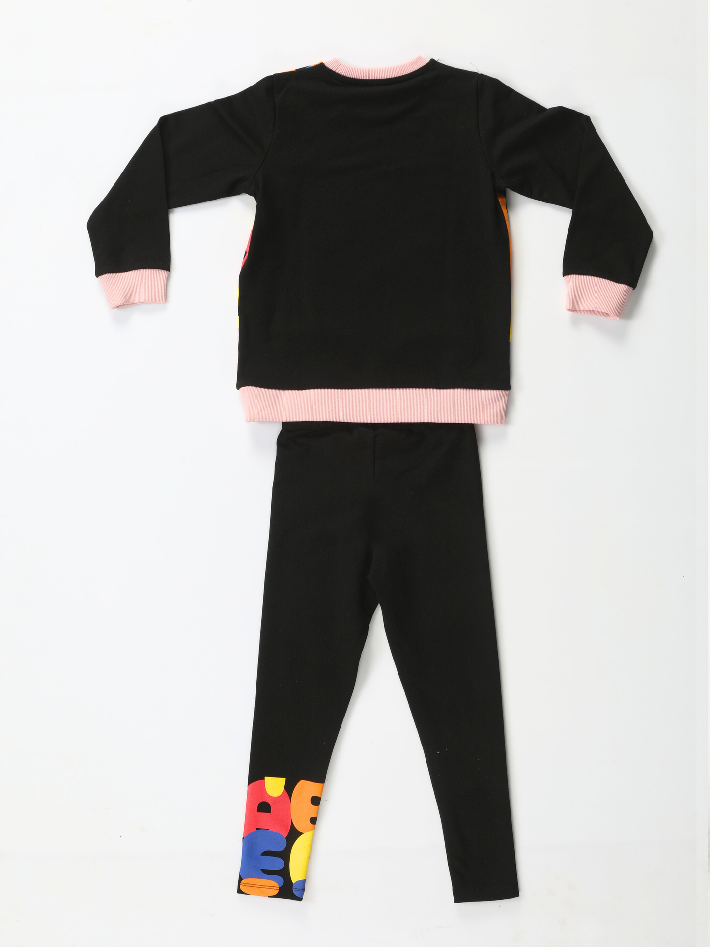 Girls' Alphapet Print Sweatshirt and Leggings Set