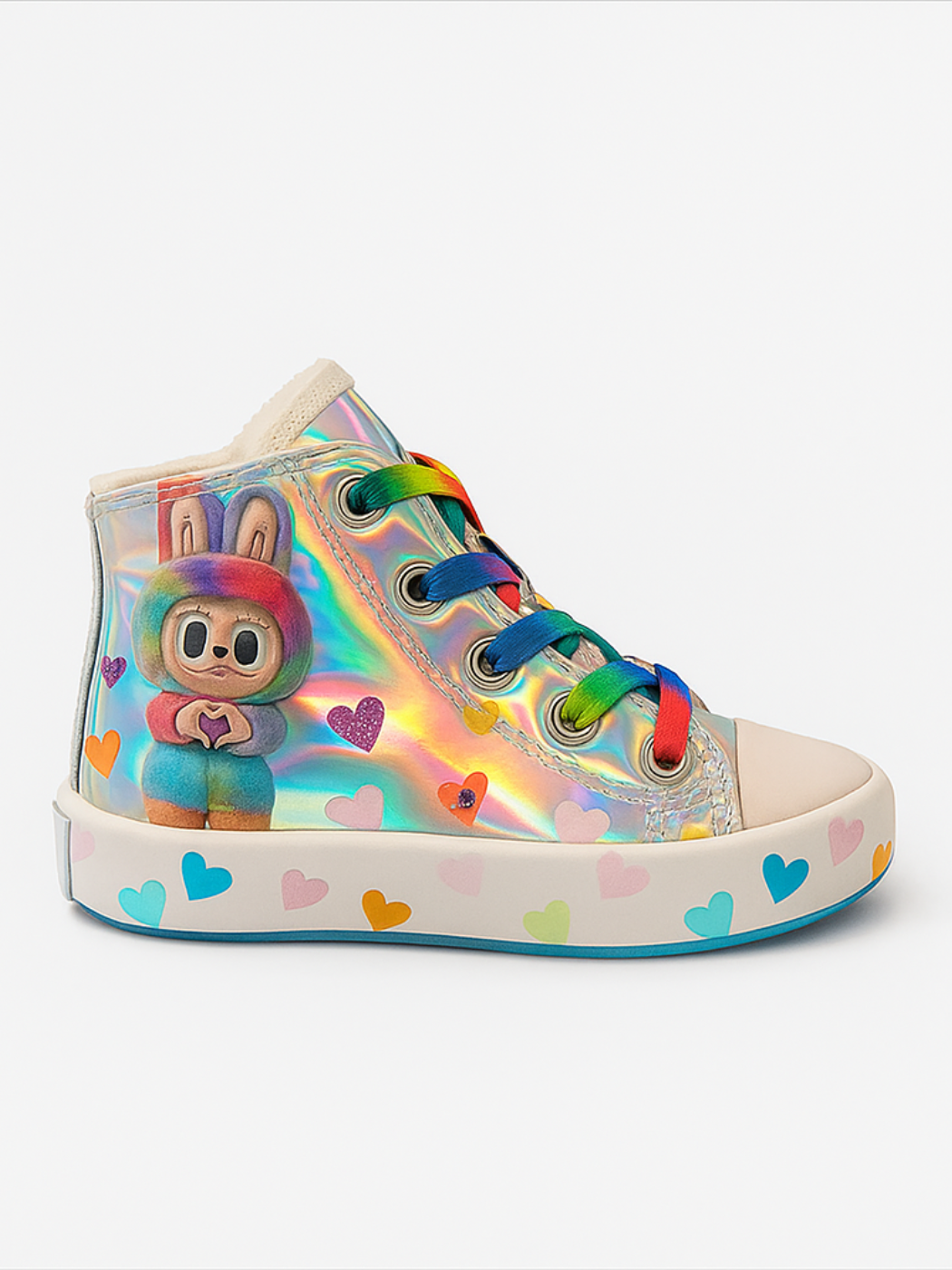 Labubu Holographic Grey Girl Sneaker